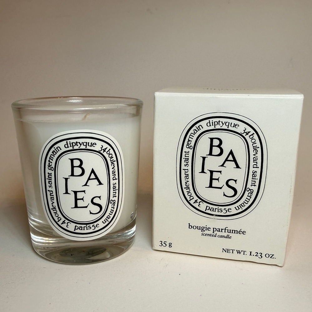 Diptyque Baies (Berries) Mini Small Travel Candle 1.23 oz in box
